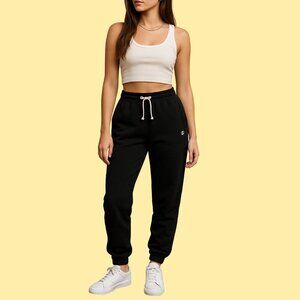 🏋️‍♀️ Champion Black Jogger Sweatpants - Size M | Comfy & Classic